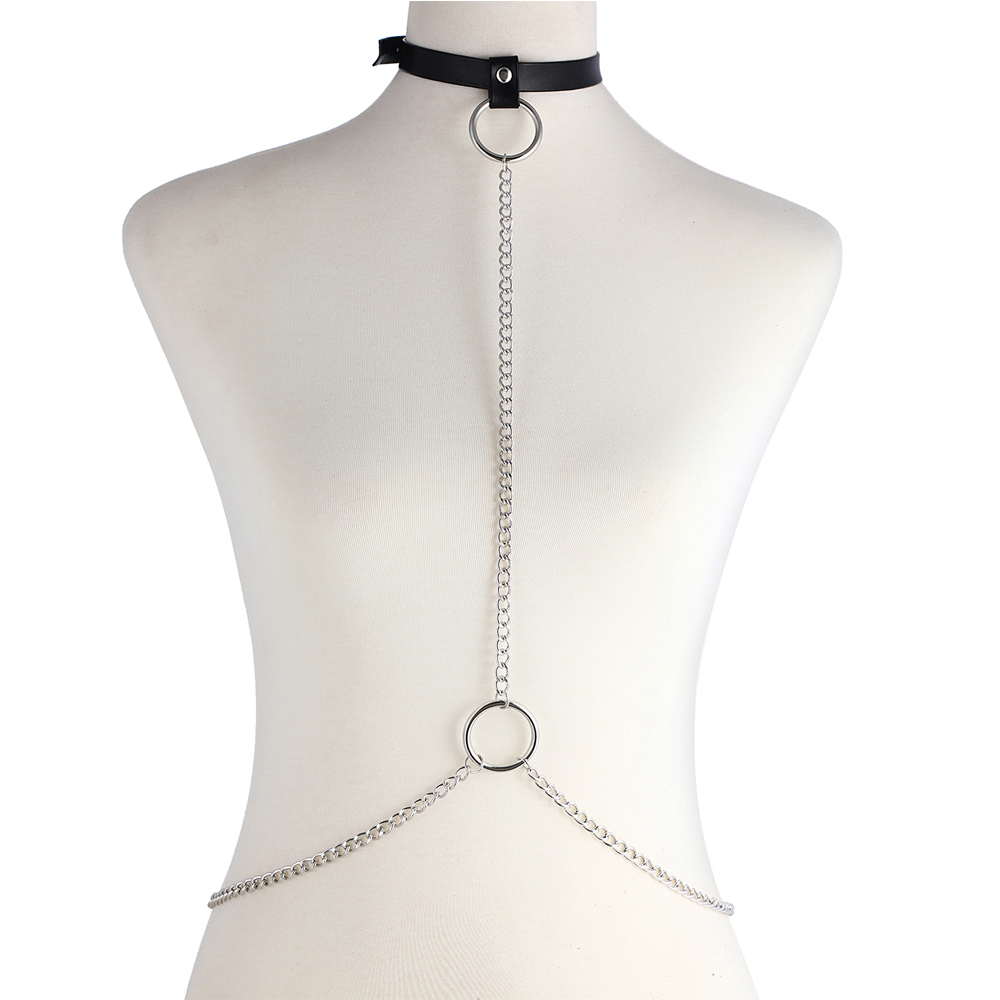 Body Jewelry Harness - Corrente Corporal Sexy Gótica para Mulheres,