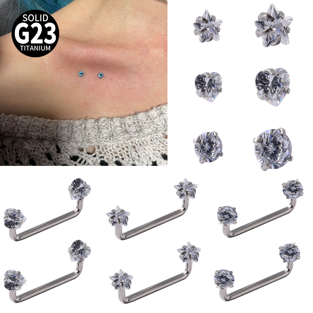 Dermal Anchor Top - 3-1 pçs grau de implante titânio