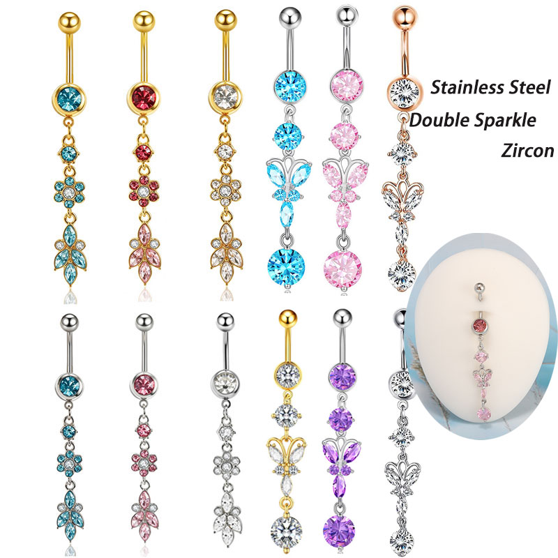 Body Jewelry Co - 1 unidade de Piercings de Umbigo