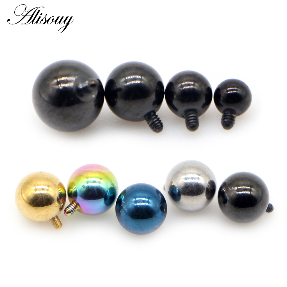Dermal Anchor Top - Alisouy 2 peças 3/4/5/6mm 16g bola