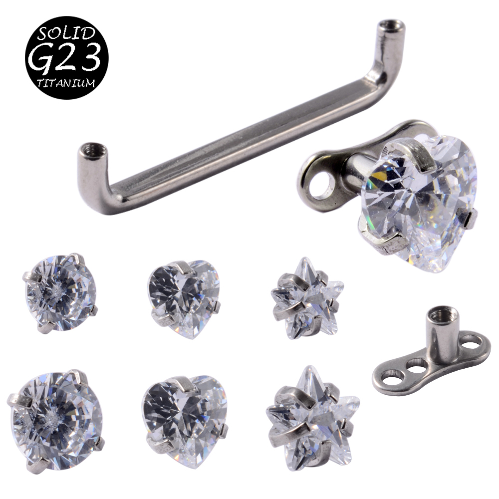 Dermal Anchor Top - 1 peça g23 titânio âncora dérmica