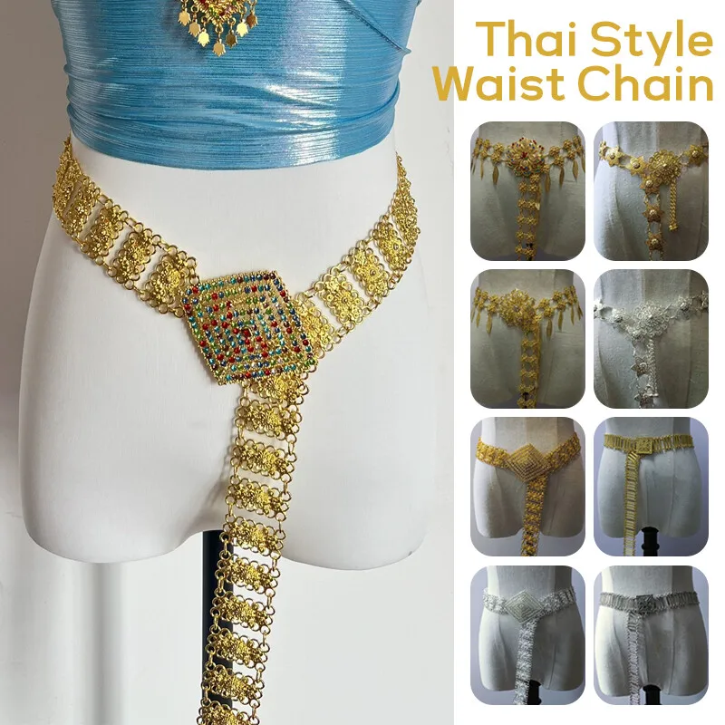 Body Jewelry Gold - 1pc metal tailândia corrente de cintura