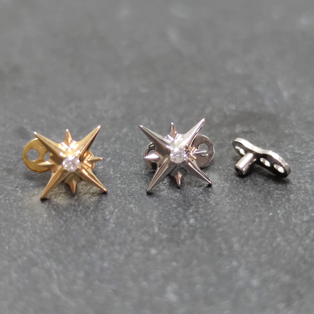 G23 titânio zircão micro pierc - Dermal Anchor Top avaliação e preço