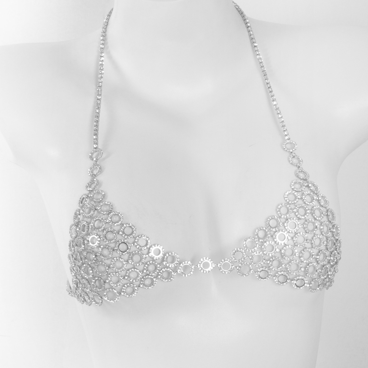 Três peças sutiã cintura conju - Body Jewelry Gold avaliação e preço