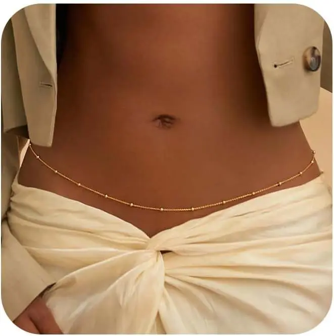 Joias corporais de biquíni aju - Body Jewelry Gold avaliação e preço