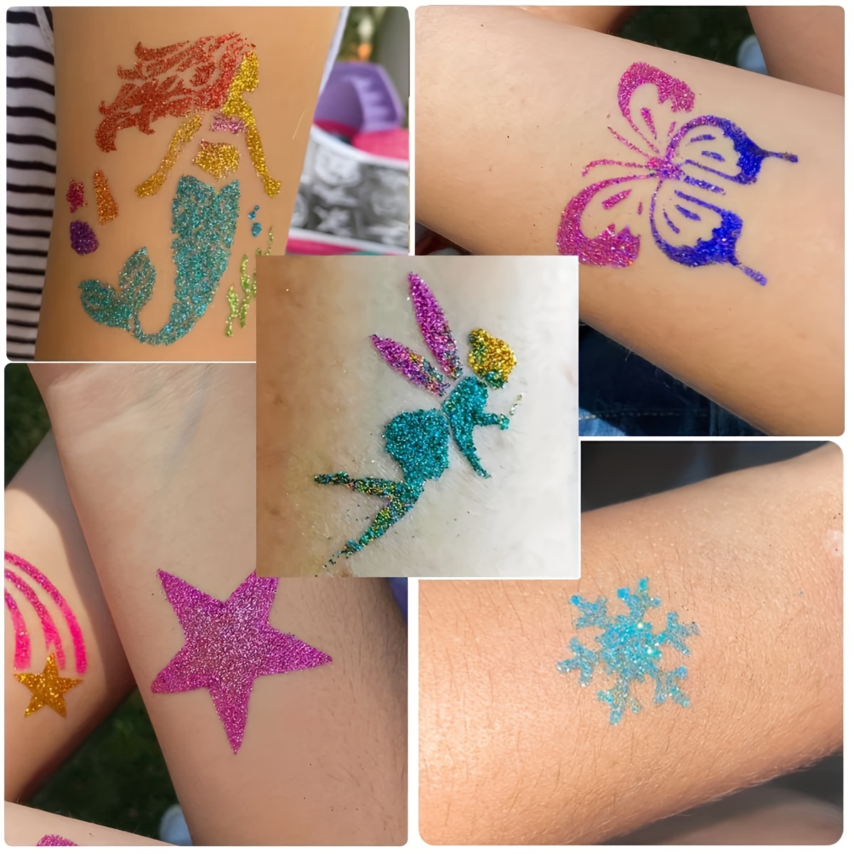 Diy flash tatuagem 12 cores de - Body Jewelry Glue avaliação e preço