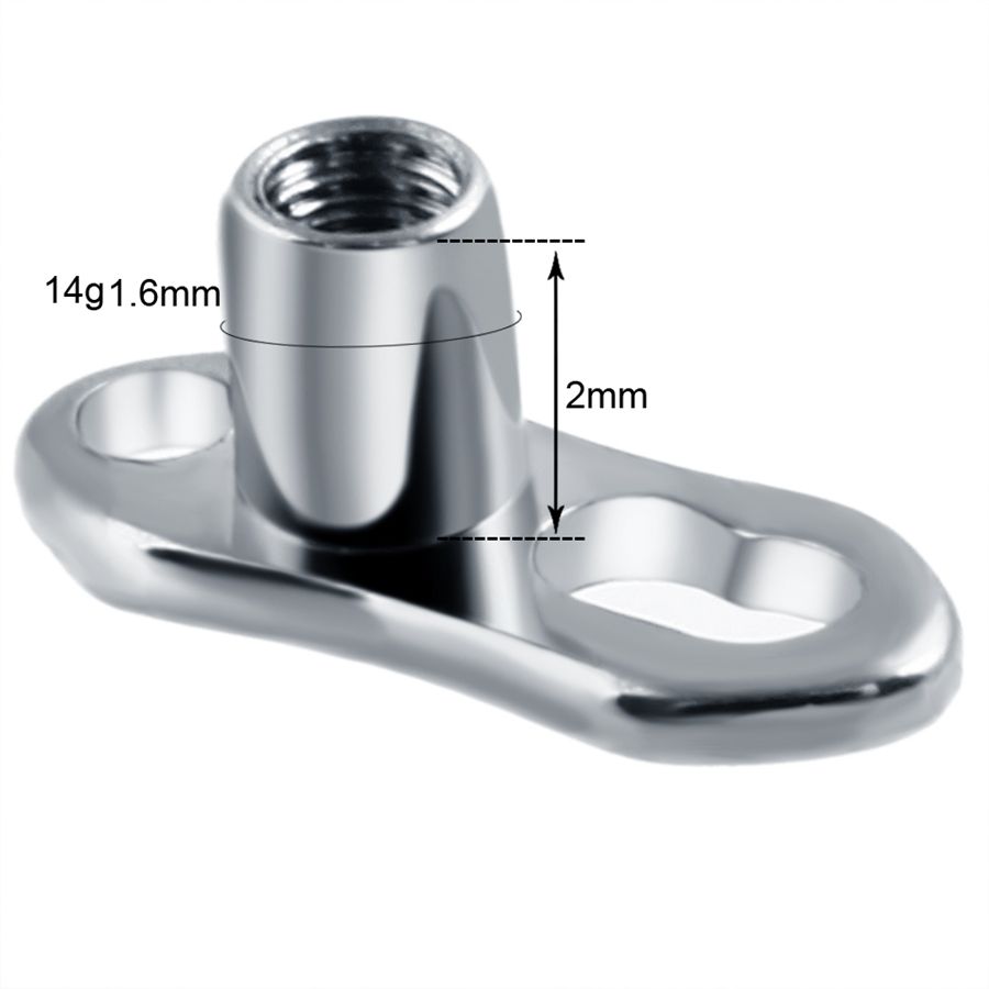 10 pçs/lote G23 Titânio Micro  - Dermal Anchor Top avaliação e preço