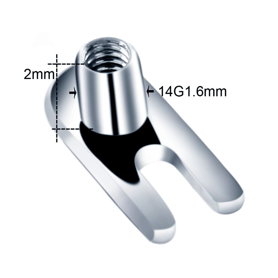 10 pçs/lote G23 Titânio Micro  - Dermal Anchor Top avaliação e preço