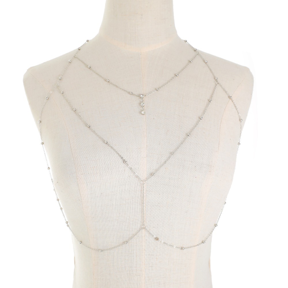 Sexy cristal chest chain arnês - Body Jewelry Harness avaliação e preço