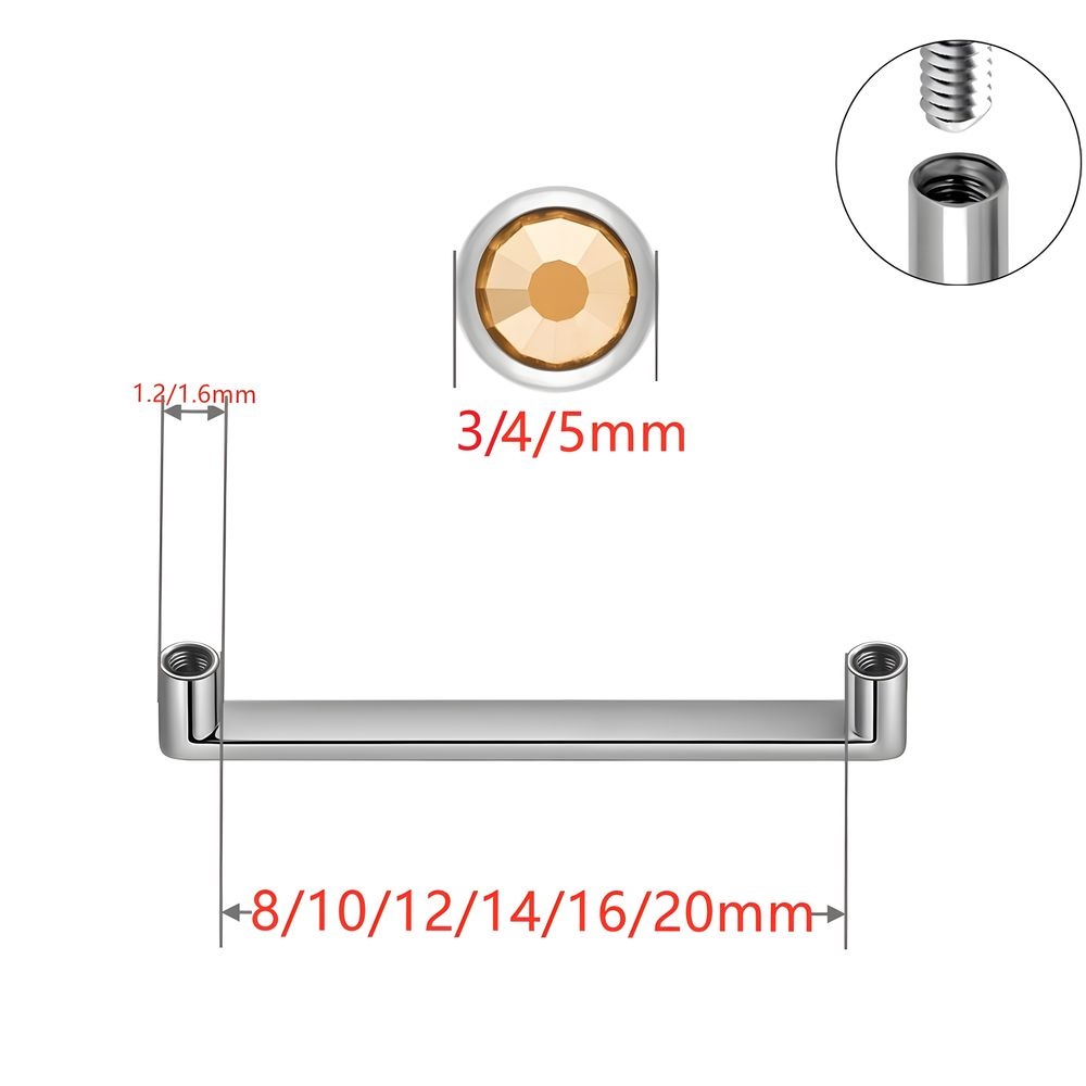 Piercing de Titânio ASTM F136  - Dermal Anchor Top avaliação e preço