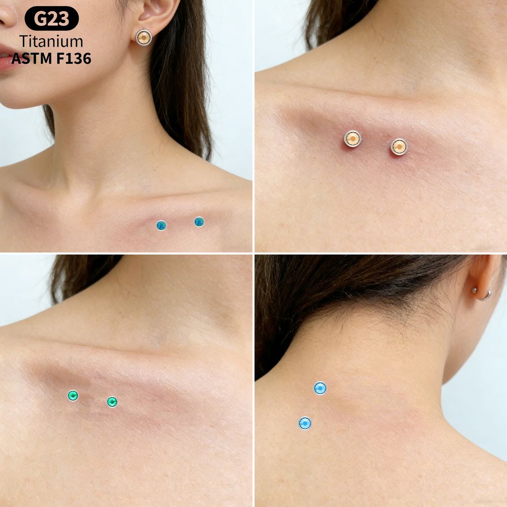 Piercing de Titânio ASTM F136  - Dermal Anchor Top avaliação e preço