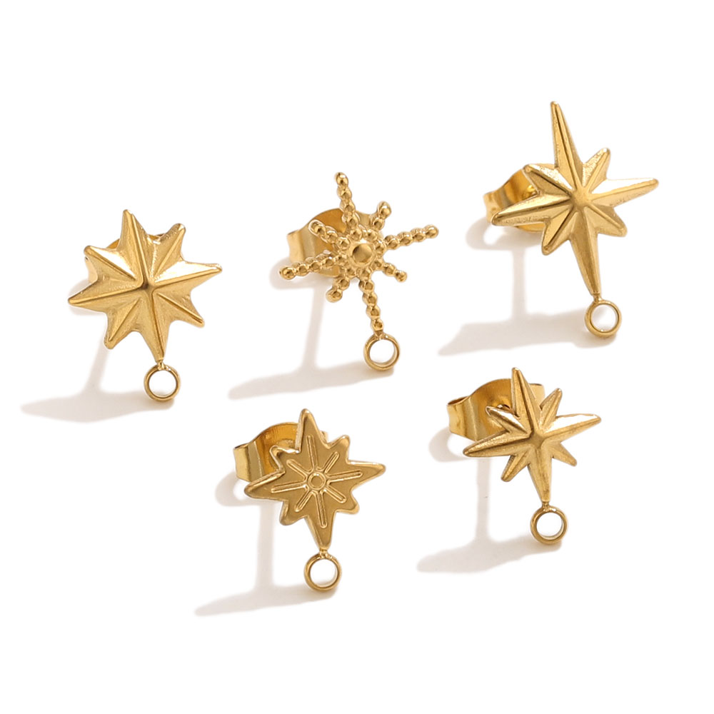 6 Peças de Brincos de Estrela  - Body Jewelry Gold avaliação e preço