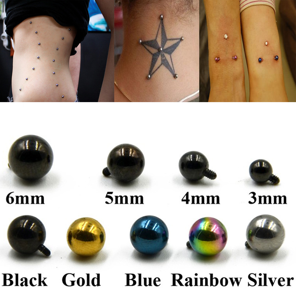 1 peça de aço cirúrgico micro  - Dermal Anchor Top avaliação e preço