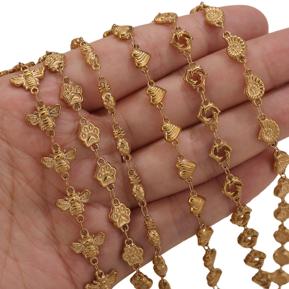 Correntes de Aço Inoxidável PV - Body Jewelry Gold avaliação e preço
