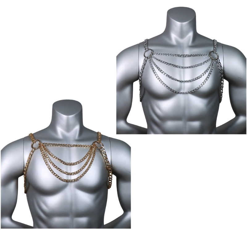 Masculino sexy metal corpo pei - Body Jewelry Harness avaliação e preço