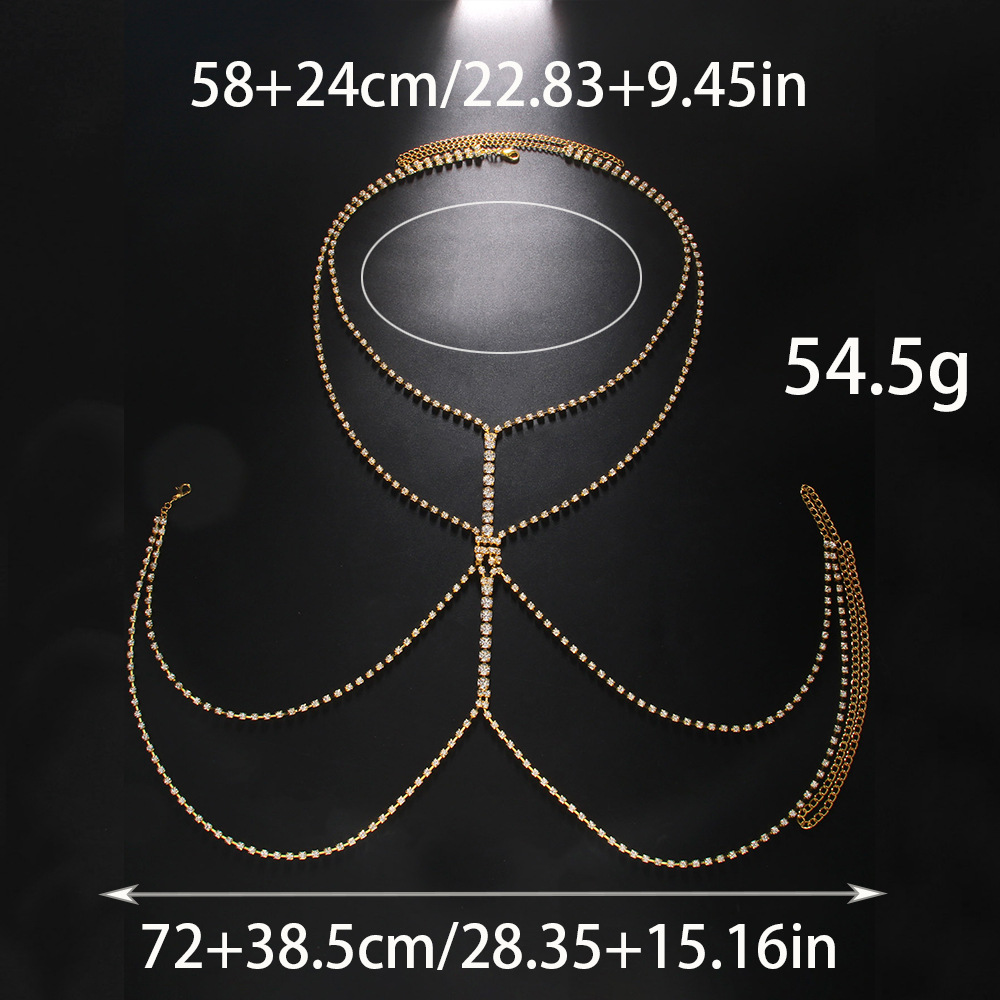 Corrente de Corpo Feminina Mul - Body Jewelry Harness avaliação e preço