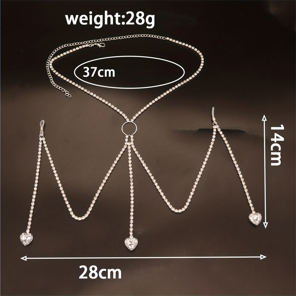Corrente Do Corpo Em Forma De  - Body Jewelry Harness avaliação e preço