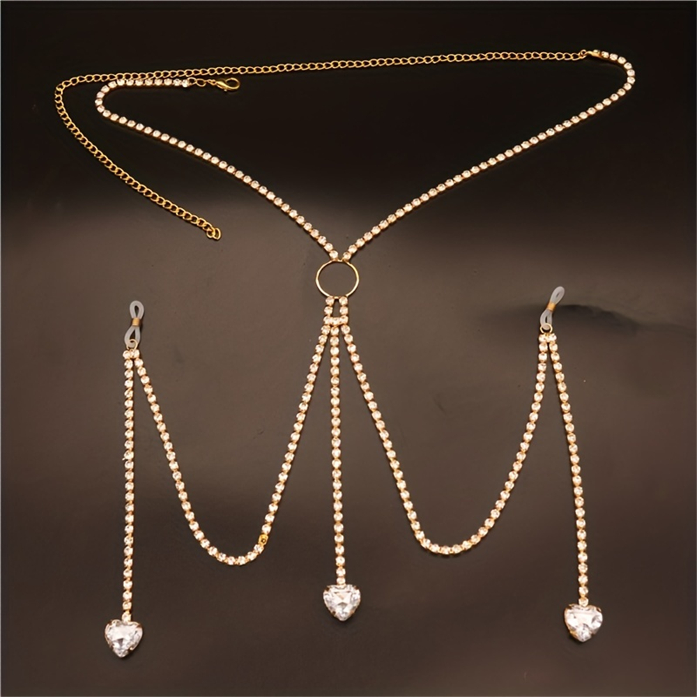 Corrente Do Corpo Em Forma De  - Body Jewelry Harness avaliação e preço