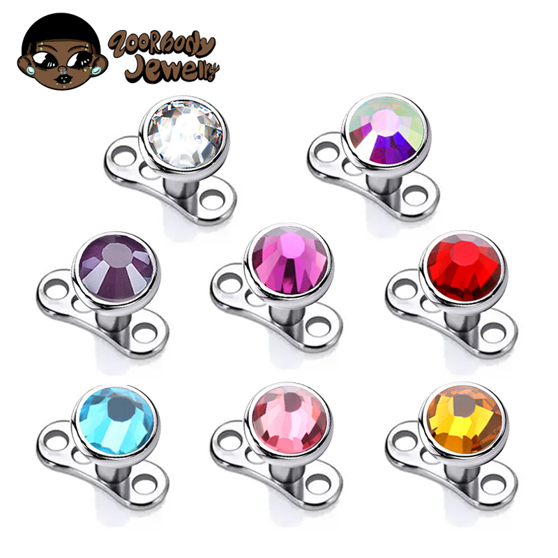 G23 titânio piercing micro bas - Dermal Anchor Top avaliação e preço