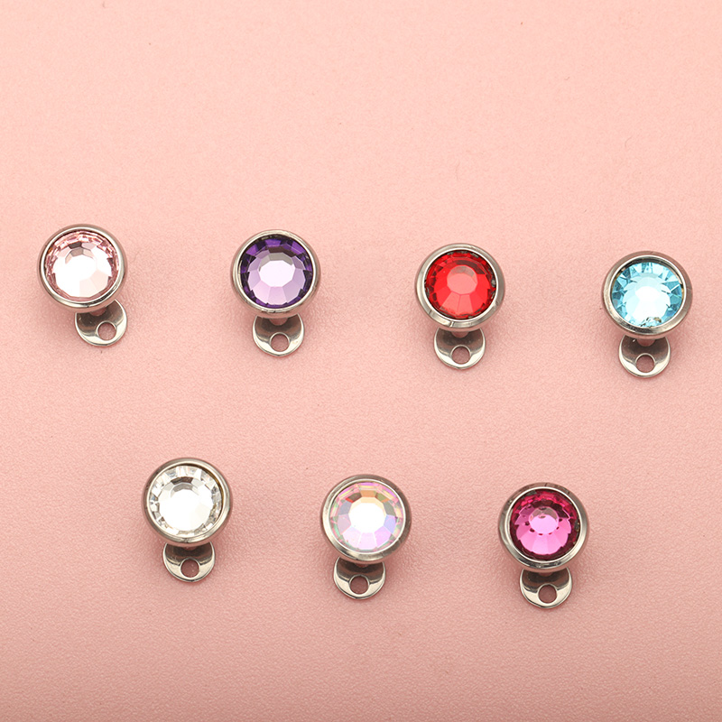 G23 titânio piercing micro bas - Dermal Anchor Top avaliação e preço