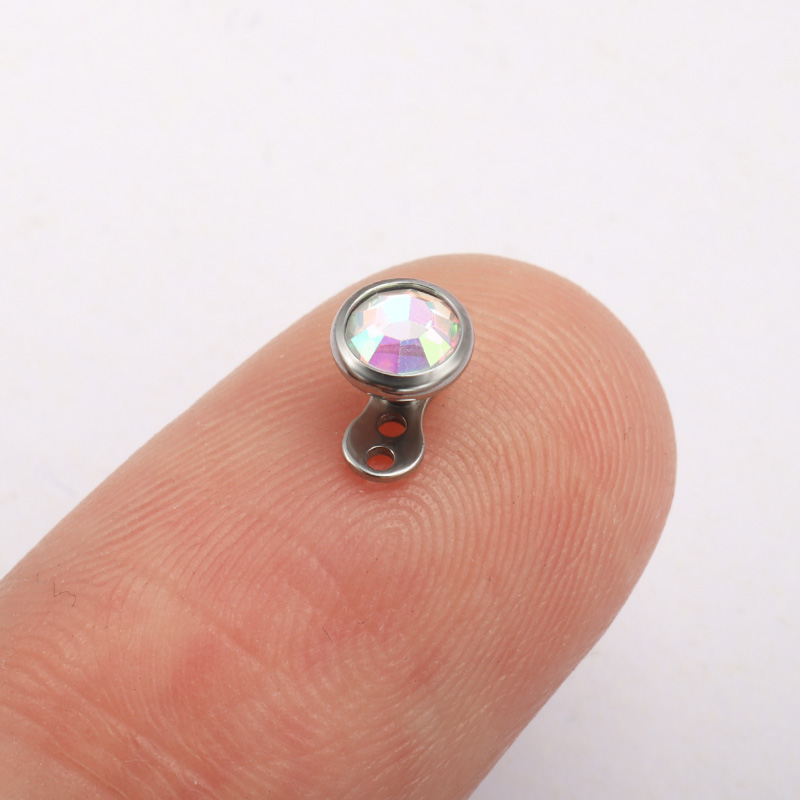 G23 titânio piercing micro bas - Dermal Anchor Top avaliação e preço