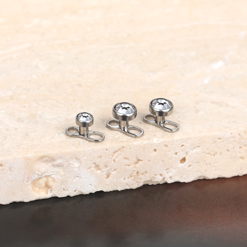 Conjunto de piercings micro dé - Dermal Anchor Top avaliação e preço