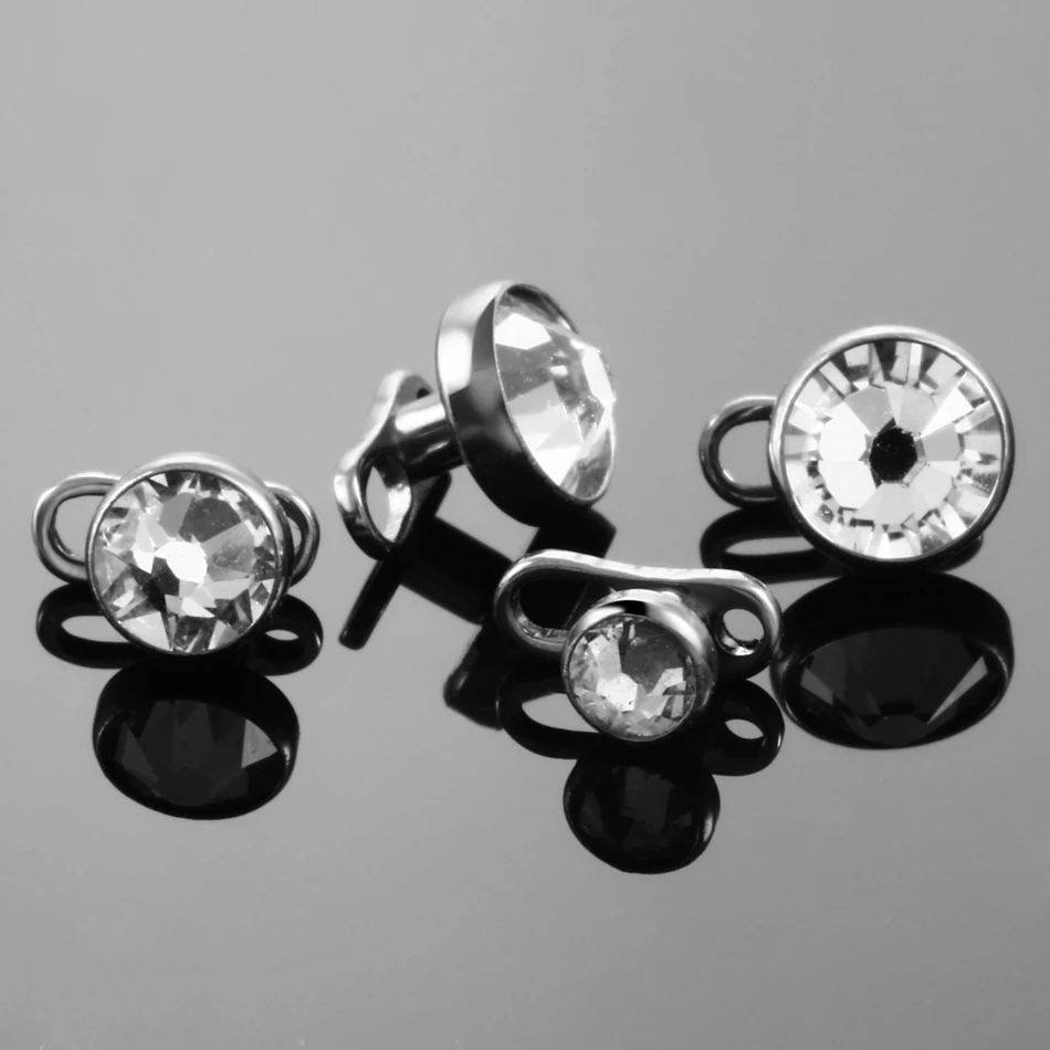 Conjunto de piercings micro dé - Dermal Anchor Top avaliação e preço