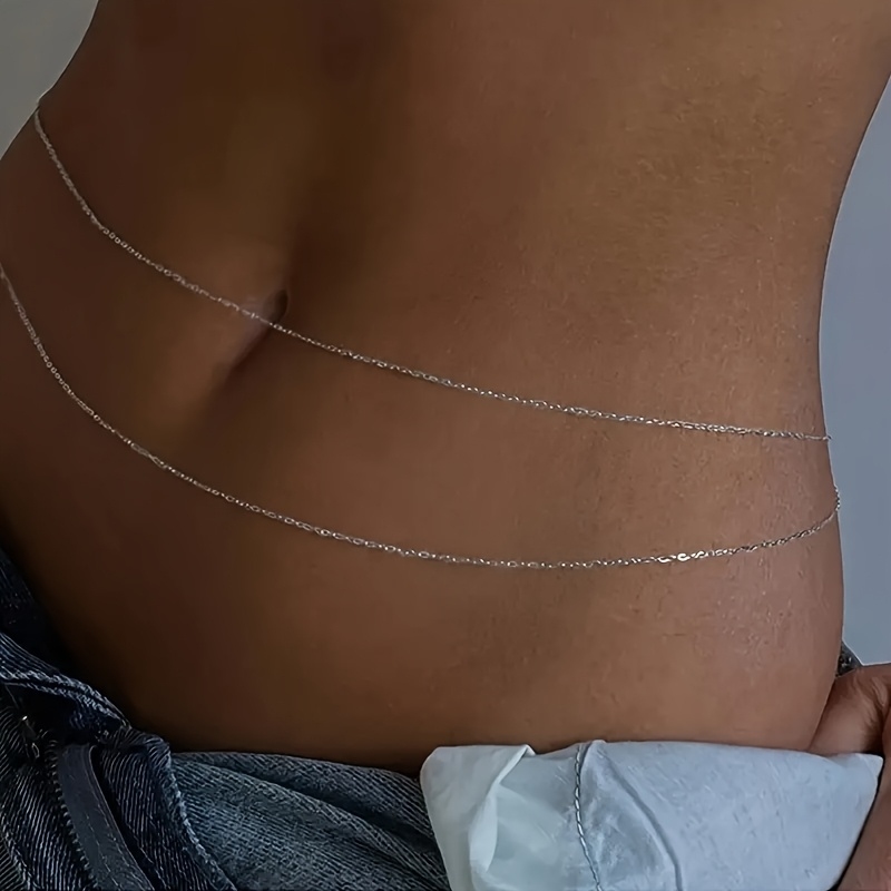 Cinto de cintura de metal dour - Body Jewelry Gold avaliação e preço