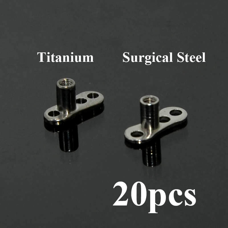 20 peças g23 titânio sólido e  - Dermal Anchor Top avaliação e preço