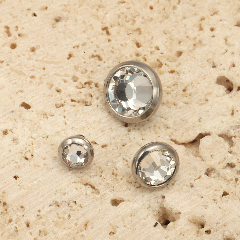 1 peça astm f136 moldura de ti - Dermal Anchor Top avaliação e preço