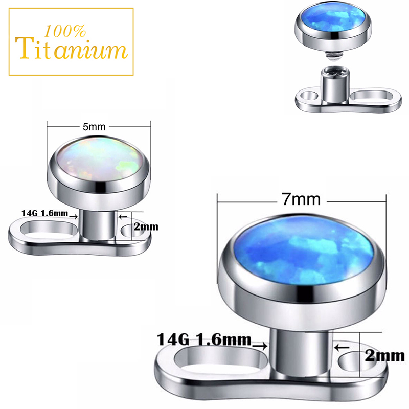 Opal Micro Dérmico Piercing Ân - Dermal Anchor Top avaliação e preço
