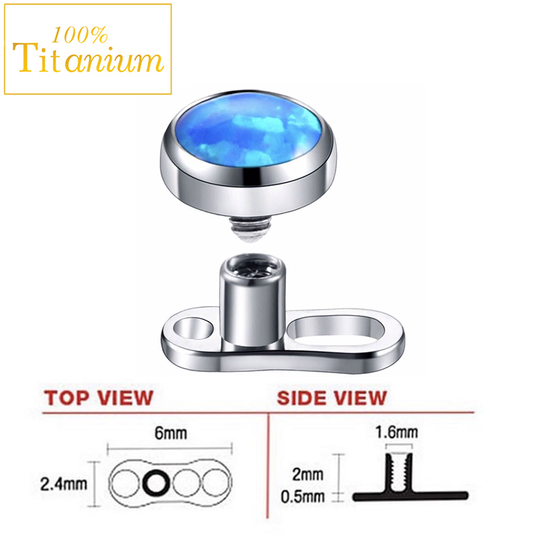Opal Micro Dérmico Piercing Ân - Dermal Anchor Top avaliação e preço