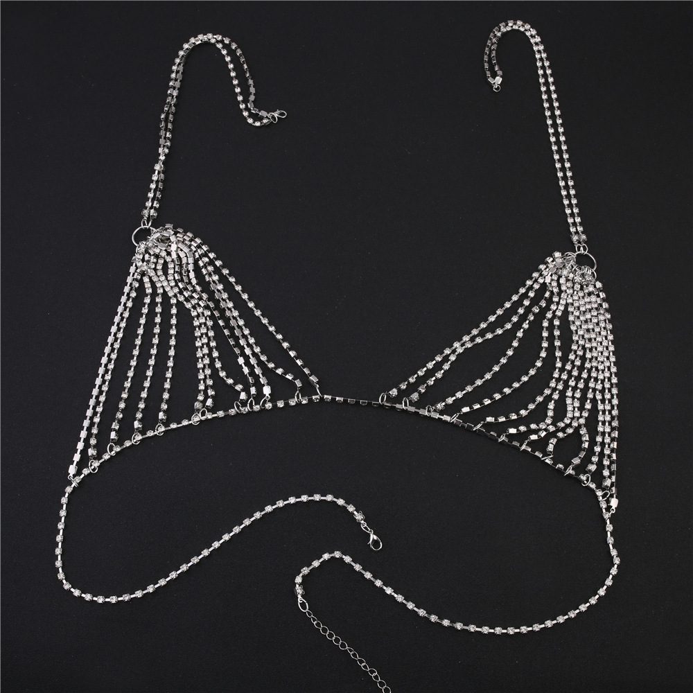 Cristal brilhante Rhinestone B - Body Jewelry Harness avaliação e preço