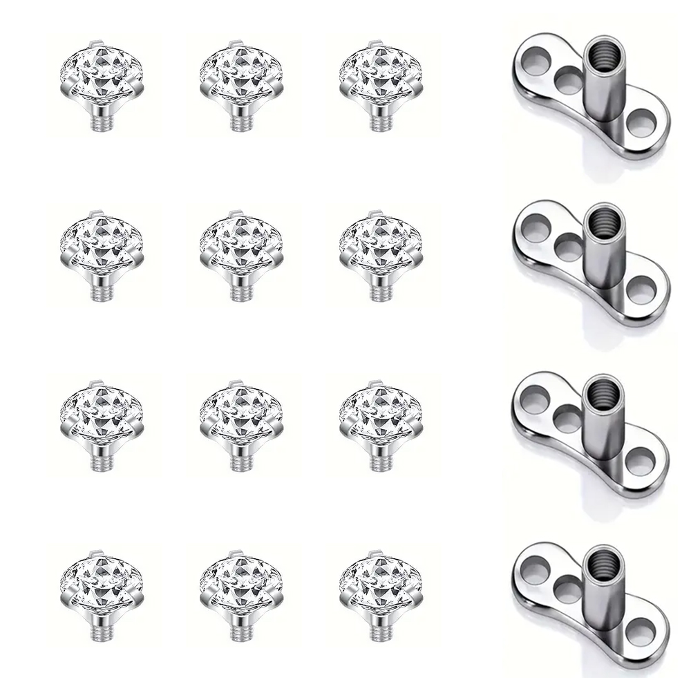 16 peças de âncora dérmica de  - Dermal Anchor Top avaliação e preço